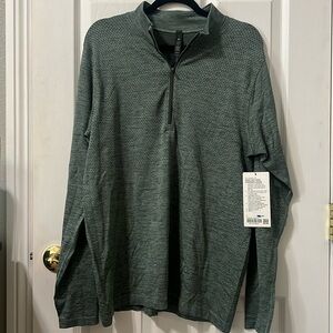 Lululemon men’s metal vent tech mid weight 1/2 zip - large nwt